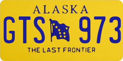 AK license plate GTS973