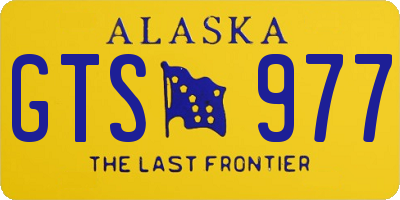 AK license plate GTS977