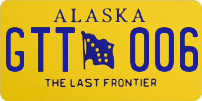 AK license plate GTT006