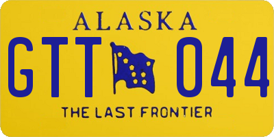 AK license plate GTT044