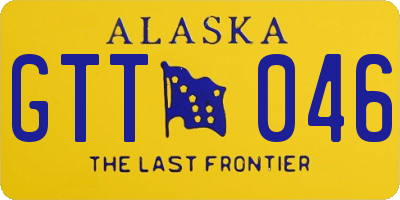 AK license plate GTT046