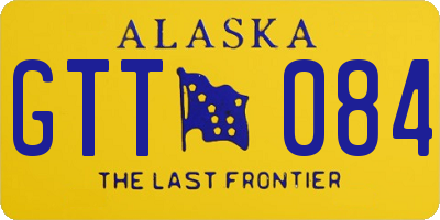 AK license plate GTT084
