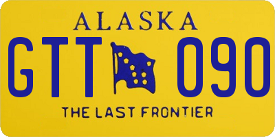 AK license plate GTT090