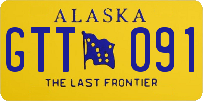 AK license plate GTT091