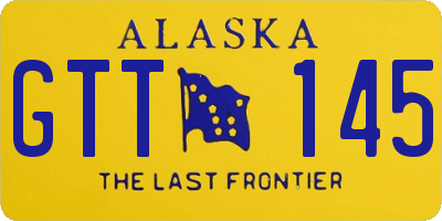 AK license plate GTT145