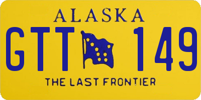 AK license plate GTT149