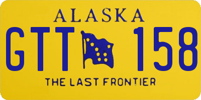 AK license plate GTT158