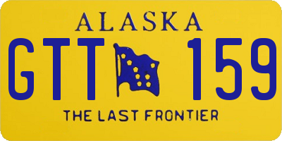 AK license plate GTT159