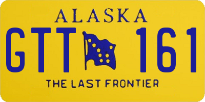 AK license plate GTT161