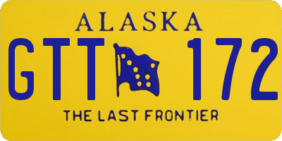 AK license plate GTT172