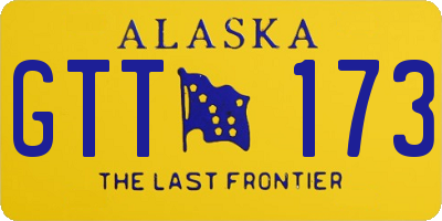 AK license plate GTT173