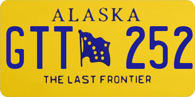 AK license plate GTT252