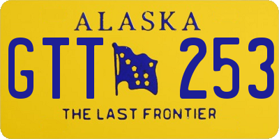 AK license plate GTT253