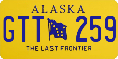 AK license plate GTT259