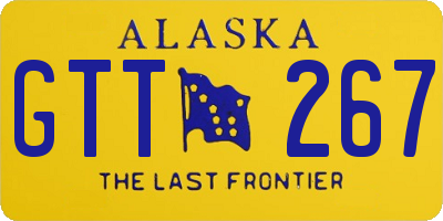 AK license plate GTT267