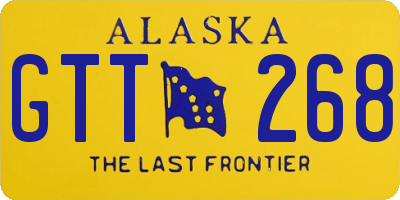 AK license plate GTT268