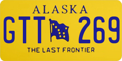 AK license plate GTT269