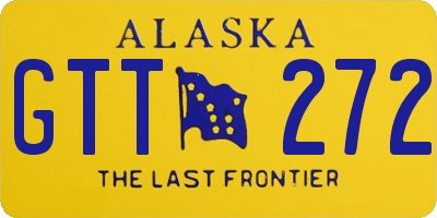 AK license plate GTT272
