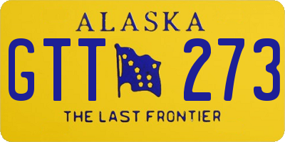 AK license plate GTT273