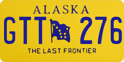 AK license plate GTT276