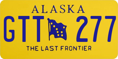 AK license plate GTT277