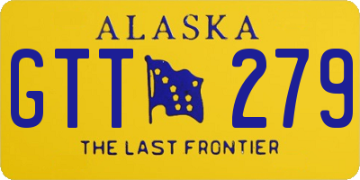 AK license plate GTT279