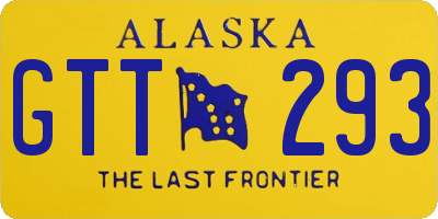 AK license plate GTT293