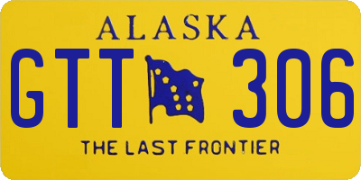 AK license plate GTT306