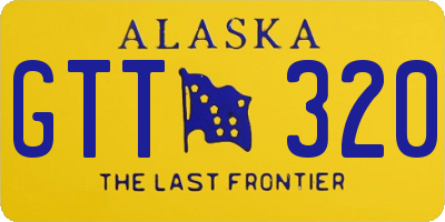 AK license plate GTT320