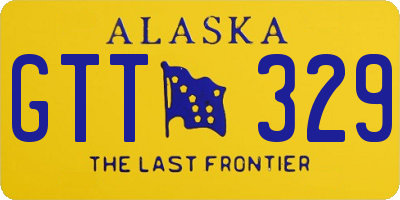 AK license plate GTT329