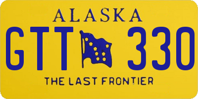 AK license plate GTT330