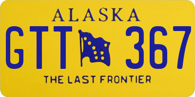 AK license plate GTT367