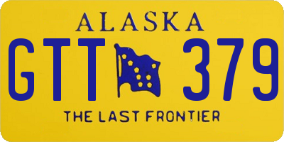AK license plate GTT379