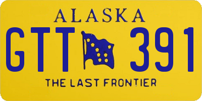 AK license plate GTT391