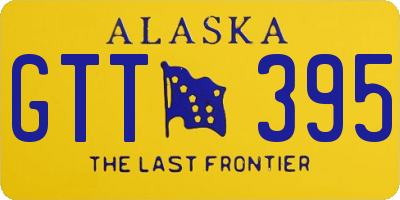 AK license plate GTT395