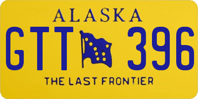 AK license plate GTT396