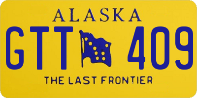 AK license plate GTT409