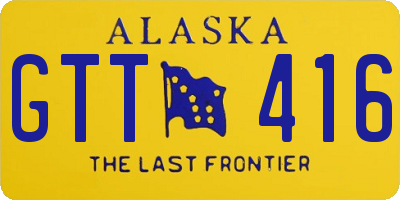 AK license plate GTT416