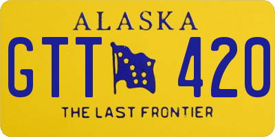 AK license plate GTT420