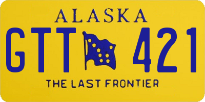 AK license plate GTT421