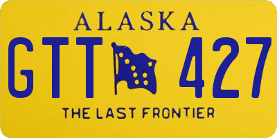 AK license plate GTT427