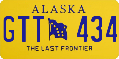 AK license plate GTT434