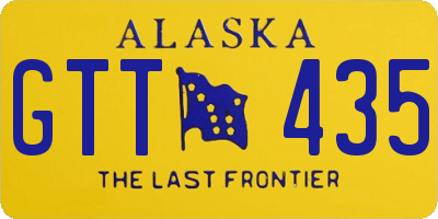 AK license plate GTT435