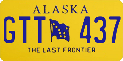 AK license plate GTT437