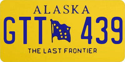 AK license plate GTT439