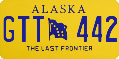AK license plate GTT442