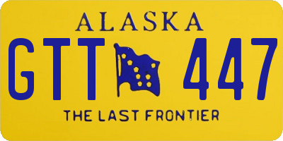 AK license plate GTT447