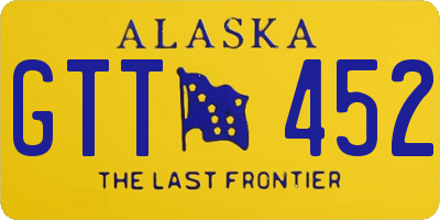 AK license plate GTT452
