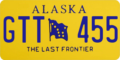 AK license plate GTT455