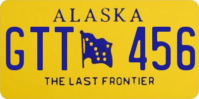 AK license plate GTT456